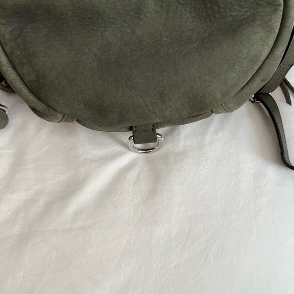Rebecca Minkoff Back Pack army green suede and leather - Picture 2 of 8